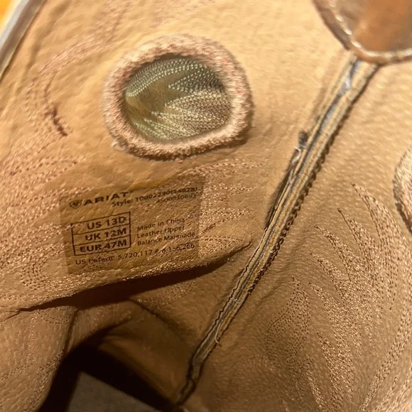 Ariat men’s Brown and Tan Western Cowboy Boots 13D - Picture 13 of 13